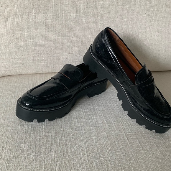 Franco Sarto Black Patent Loafer size 8.5 - Picture 7 of 7